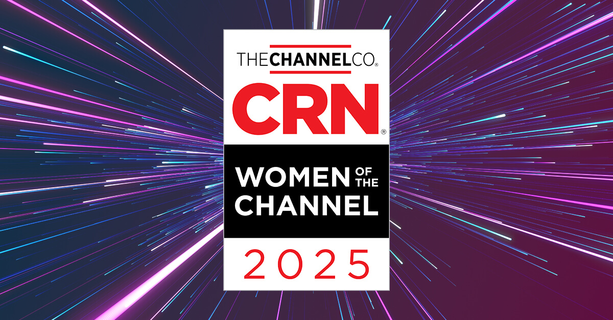 CRN badge, representing the inspiring women of the channel honorees from the tech world
