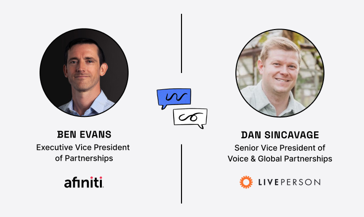 Headshots of Ben and Dan as they discuss the partnership that will help brands offer personalized customer experience