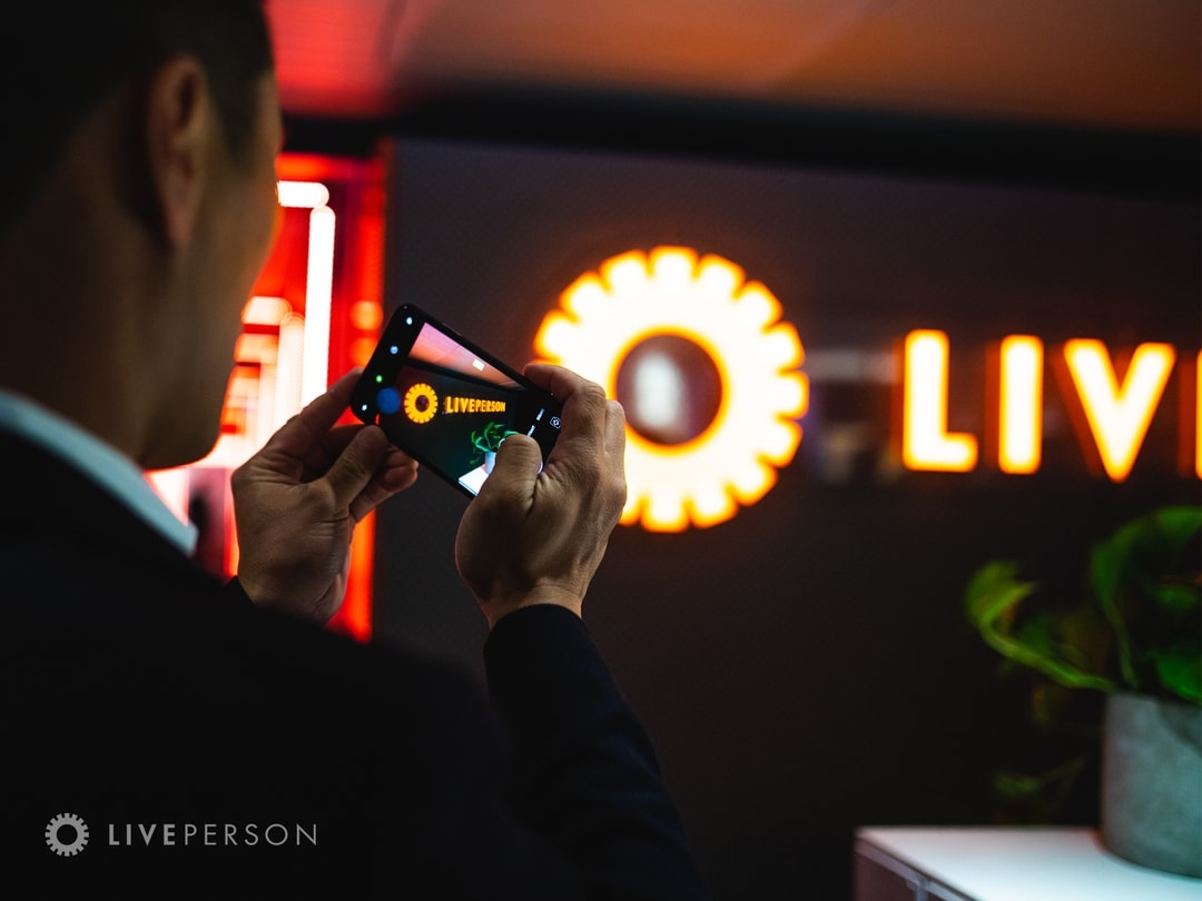 LivePerson marketing at event