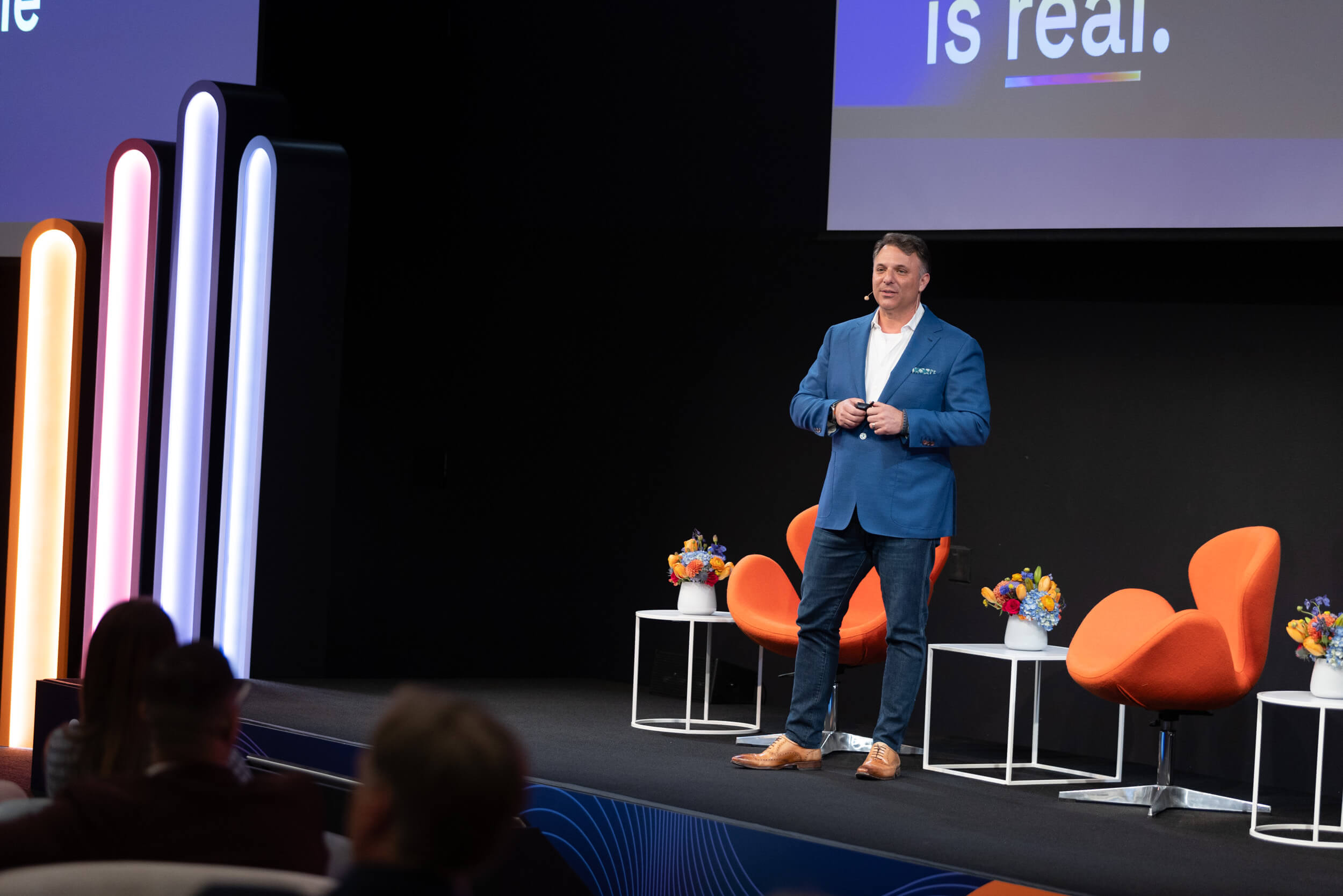 LivePerson leadership on stage at executive event