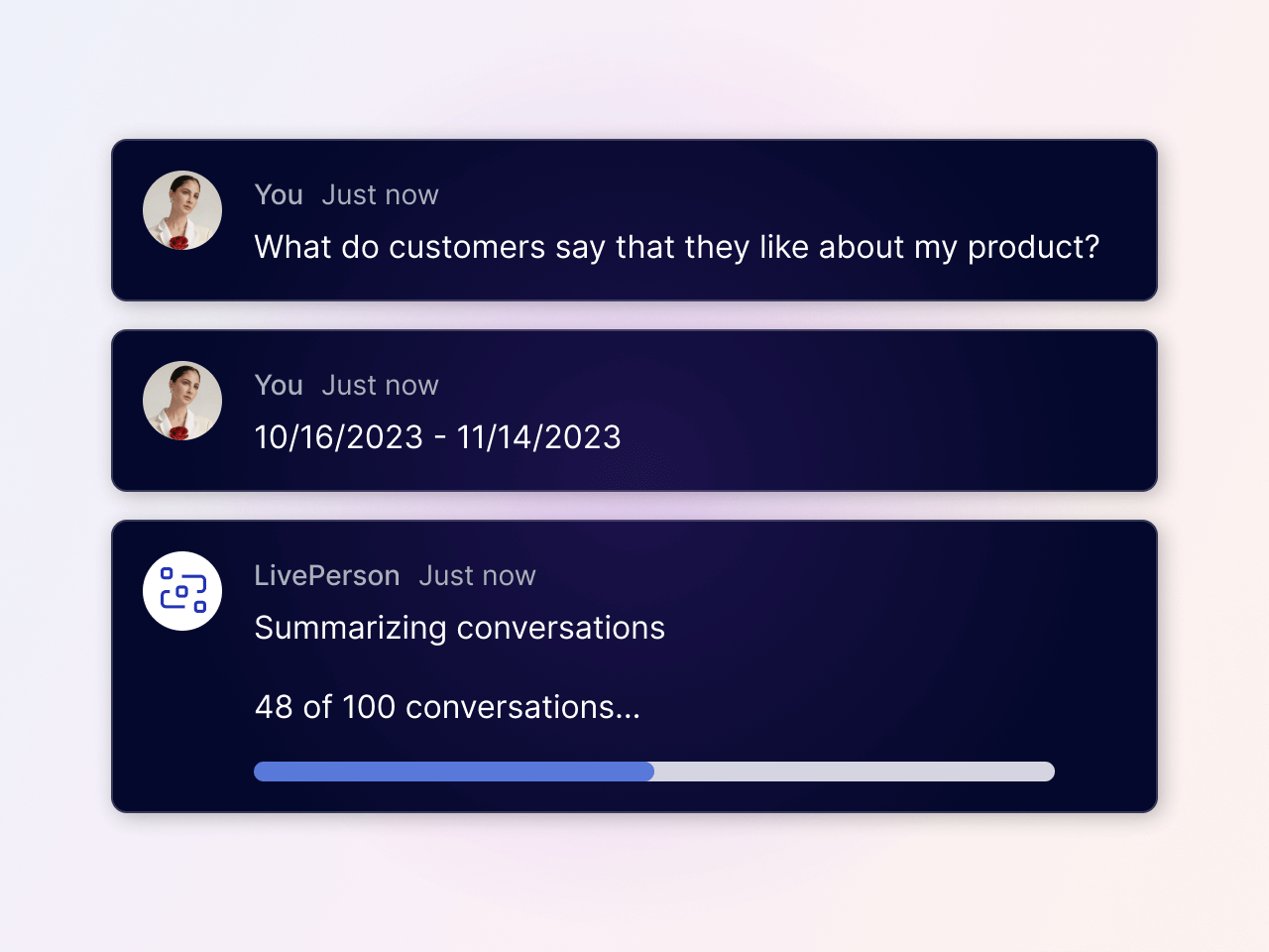 generative insights panel from our conversation intelligence platform, making it easy for sales managers, sales leaders, and others to access data