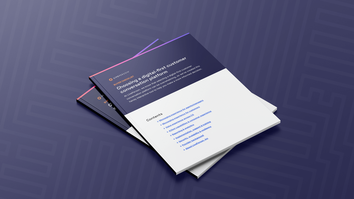 cover of the customer conversation / CX platform buyer checklist