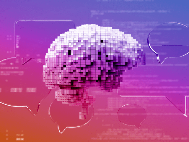 brain visualization to illustrate the future of conversational ai
