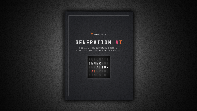 Generation AI ebook cover on how AI is transforming customer service